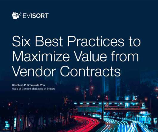 6 Best Practices to Maximize Value from Vendor Contracts