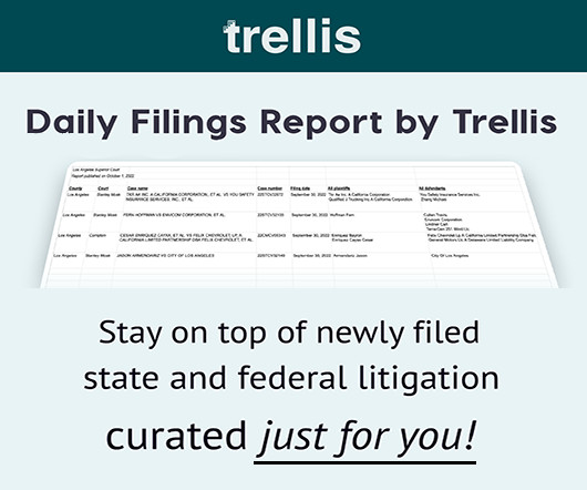 Stay On Top of Newly Filed State & Federal Litigation: Curated Just for You!